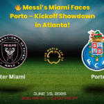 Inter Miami vs FC Porto players walking onto the pitch at Mercedes-Benz Stadium during the FIFA Club World Cup 2025 match